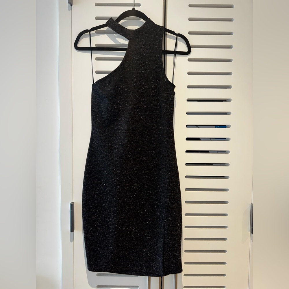 Black Sparkle Bodycon Dress